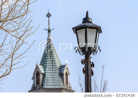 The roof of the Catholic Motomachi Church Hakodate, Hokkaido 87291439