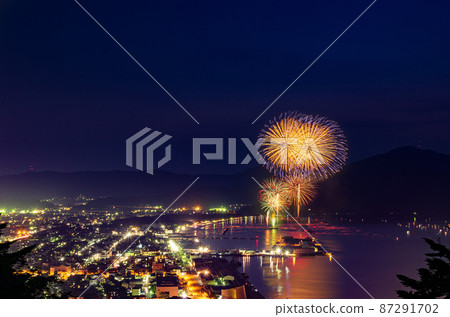 Tsuruga Toro nagashi and large fireworks display Tsuruga Toro nagashi and large fireworks display 87291702