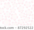 柔和的顏色櫻花背景圖像/白色 87292522