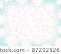 粉彩櫻花背景圖片/淺藍色 87292526