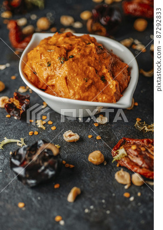 bowl with romesco sauce, typical of Catalonia 87292833