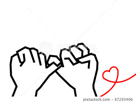 Pinky swear illustration material Pinky swear illustration material 87293406