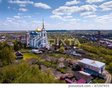 Transfiguration Cathedral and Trinity Church, Bolkhov, Russia Transfiguration Cathedral and Trinity Church, Bolkhov, Russia 87297455