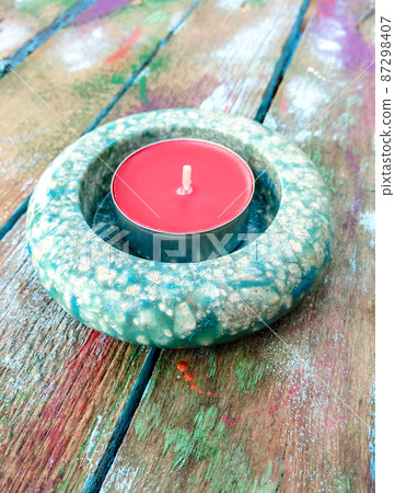 Handmade round candlestick Handmade round candlestick 87298407