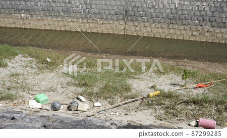 Marine debris and marine plastic are environmental problems 87299285