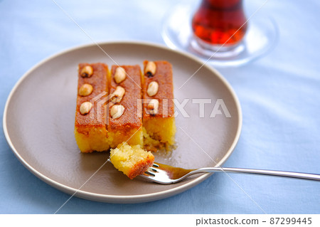 Sambali, traditional Turkish dessert from Izmir. Sambali, traditional Turkish dessert from Izmir. 87299445