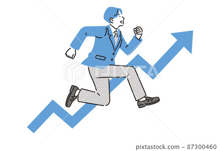 一個高中男孩跳向一個角色 一個高中男孩跳向一個角色 87300460