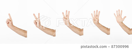 crop hands counting five crop hands counting five 87300996