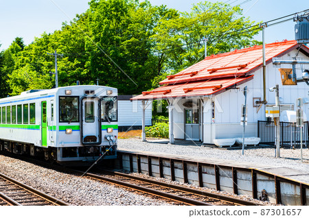 北海道美瑛町 富良野線美刀石站-停電車- 87301657