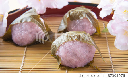 關西風格的櫻餅 | 春季小吃/圖像 87301976