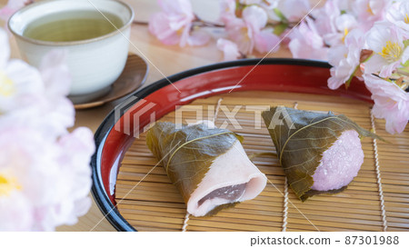 關東風味和關西風味的櫻花年糕的區別| 關東風味和關西風味的櫻花年糕的區別| 87301988