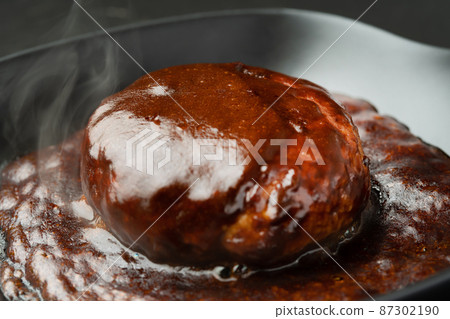 Freshly baked hamburger 87302190