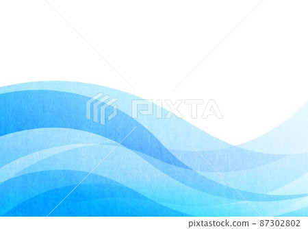 Japanese paper blue curve 87302802
