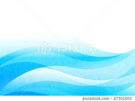 Japanese paper blue curve 87302803