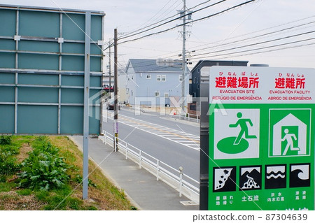 避難場所信息牌 87304639