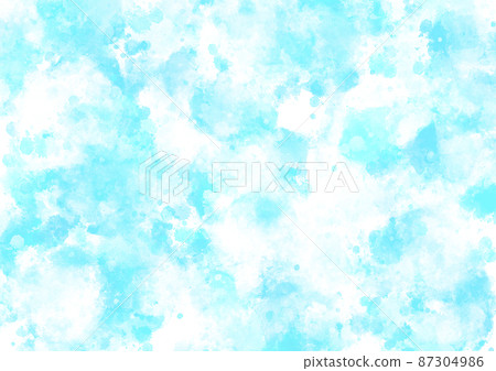 Watercolor light blue background material texture 87304986