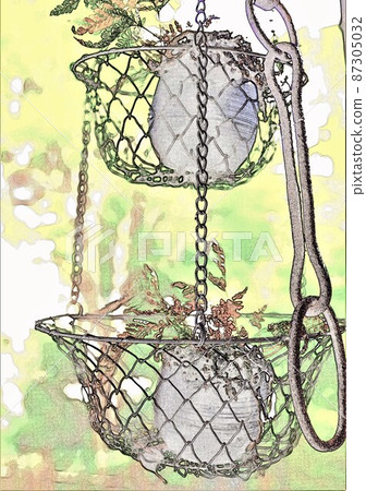 Hanging pot cover foliage plant 87305032