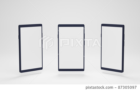 smartphone mockup with different perspective views 87305097