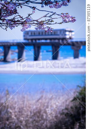 貫穿宮崎縣日南市山王的JR九州地方線日南線 87305119