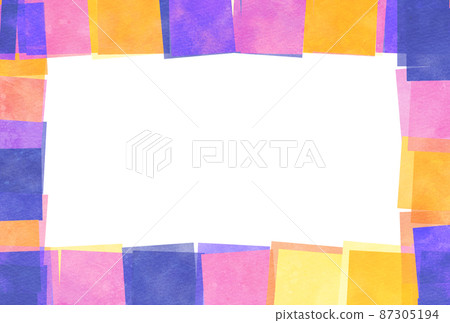 Background material_watercolor texture_pink 87305194