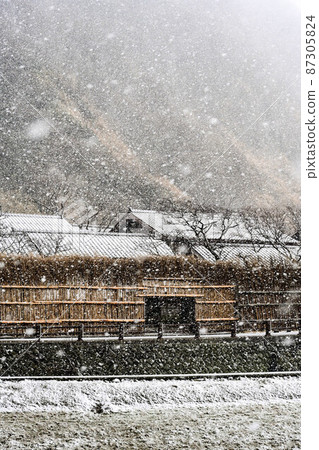 Scenery of Noto where it snows Scenery of Noto where it snows 87305824