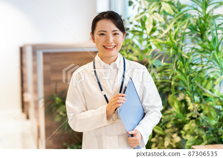 Medical worker in a white coat Photo cooperation: WEEK Shibadaimon (Sun Frontier Fudousan) Medical worker in a white coat Photo cooperation: WEEK Shibadaimon (Sun Frontier Fudousan) 87306535