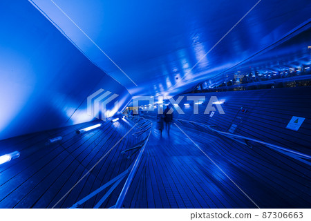 Large pier blue near future image future image passage 87306663