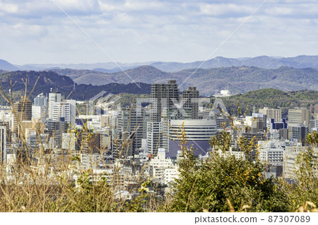 從岡山莊山交響樂大樓看岡山市景 岡山縣岡山市 從岡山莊山交響樂大樓看岡山市景 岡山縣岡山市 87307089