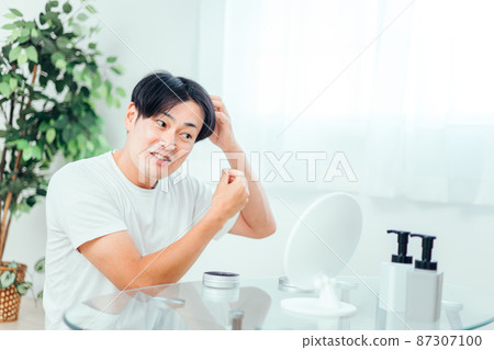 Men who set hair (smiles) Men who set hair (smiles) 87307100