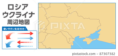 Map material around Russia / Ukraine, news, world affairs, 87307382
