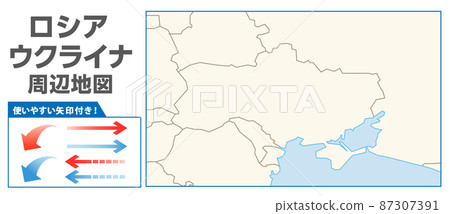 Map material around Russia / Ukraine, news, world affairs, 87307391
