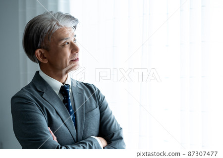 Middle businessman Middle businessman 87307477