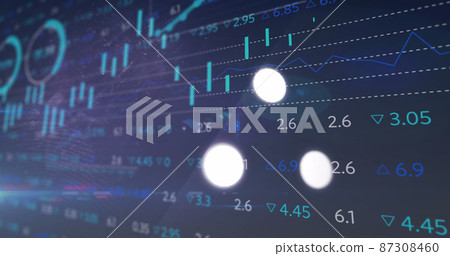 Image of digital interface circles data loading and statistics and data processing Image of digital interface circles data loading and statistics and data processing 87308460