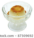 Pudding in glass tableware 87309692