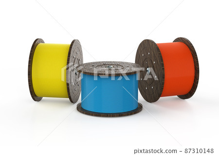 rolls of colorful wire or cable coils rolls of colorful wire or cable coils 87310148