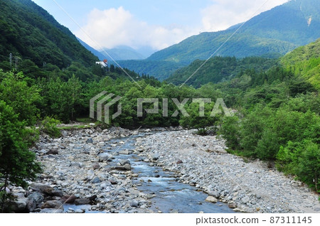 Gifu Prefecture, Kamata River Jigokudaira Mountain Range (Distance view Shinhotaka Ropeway) Gifu Prefecture, Kamata River Jigokudaira Mountain Range (Distance view Shinhotaka Ropeway) 87311145