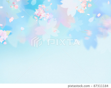 清新的櫻花背景 清新的櫻花背景 87311184