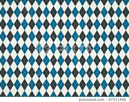 Navy blue and blue argyle pattern 87311468