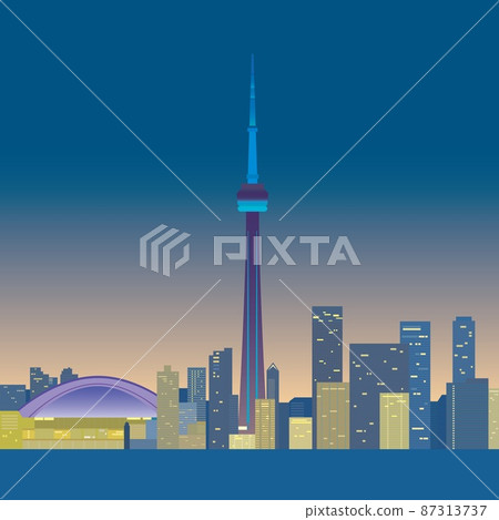 Toronto toronto canada canada evening view Toronto toronto canada canada evening view 87313737