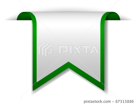 Green banner design on white background 87313886