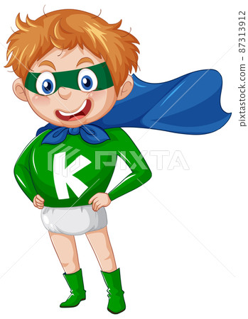 Little boy in superhero costume Little boy in superhero costume 87313912