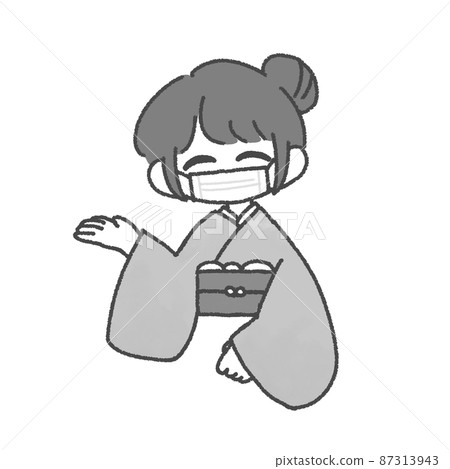 和服店員單色 87313943