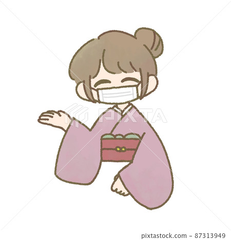 Kimono clerk purple 87313949