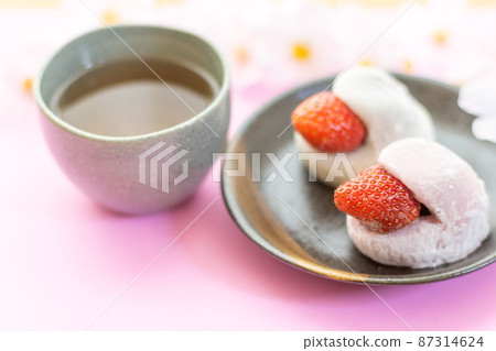 一護大福和茶（對角線） 87314624