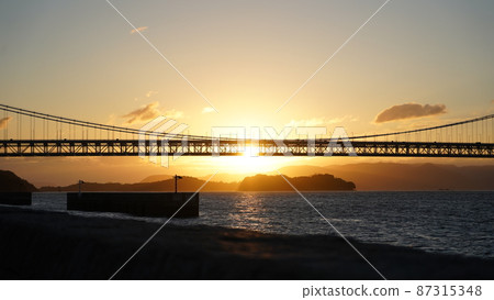 Sunrise and Setoo Bridge Sunrise and Setoo Bridge 87315348