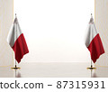 Horizontal frame and border with Malta flag 87315931
