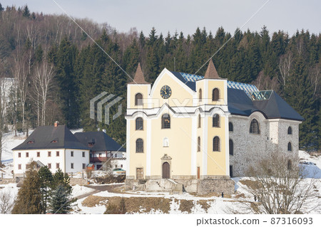 church of Virgin Mary Assumption in Neratov, Czech Republic church of Virgin Mary Assumption in Neratov, Czech Republic 87316093