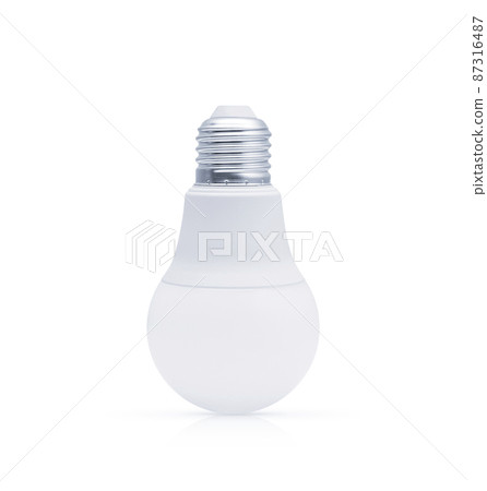 LED light bulb isolated on white background 87316487