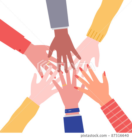 Vector illustration of cooperating people 87316640