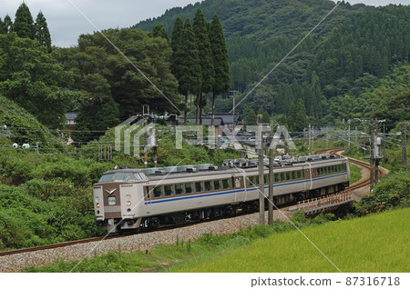 Hokuriku Main Line Isurugi-Kurikara JR West 485 series Y11 reorganization (Kanazawa) test run Hokuriku Main Line Isurugi-Kurikara JR West 485 series Y11 reorganization (Kanazawa) test run 87316718